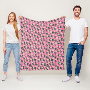 Couverture Polaire Motif floral élégant moderne