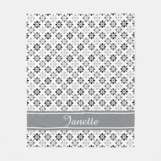 Couverture Polaire Motif floral fantaisiste de couleur et de nom pers
