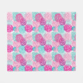 Couverture Polaire Motif floral lumineux 2 (Devant (Horizontal))