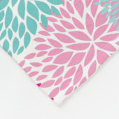 Couverture Polaire Motif floral lumineux 2 (Coin)