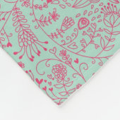 Couverture Polaire Motif floral mignon d'été (Coin)