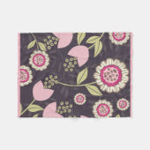 Couverture Polaire Motif floral moderne Big rose (Devant (Horizontal))