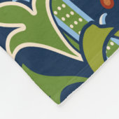 Couverture Polaire Motif Floral sans couture avec de grandes fleurs,  (Coin)