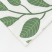 Couverture Polaire Motif Floral tendance rose jaune pourpre vert (Coin)