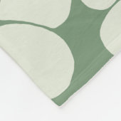 Couverture Polaire Motif floral - Vert (Coin)