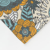Couverture Polaire Motif floral vintage (Coin)