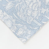 Couverture Polaire Motif Floral William Morris en bleu (Coin)