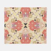 Couverture Polaire Motif fluide floral (Devant (Horizontal))