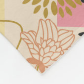 Couverture Polaire Motif fluide floral (Coin)
