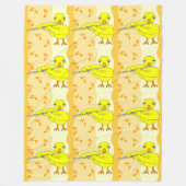 Couverture Polaire Motif Flute Chick (Devant)