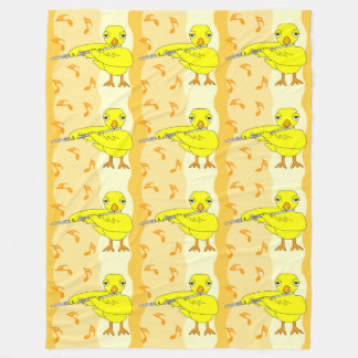 Couverture Polaire Motif Flute Chick