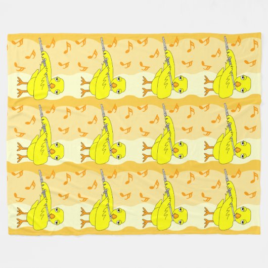 Couverture Polaire Motif Flute Chick (Devant (Horizontal))