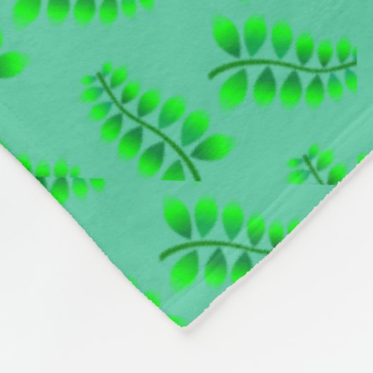 Couverture Polaire Motif Foliage éponyme (Coin)