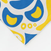 Couverture Polaire Motif folklorique aux couleurs du drapeau ukrainie (Coin)