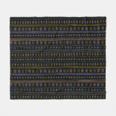 Couverture Polaire Motif folklorique scandinave Cosy Thon Blanket (Devant (Horizontal))