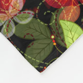 Couverture Polaire Motif foncé d'automne (Coin)