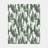 Couverture Polaire Motif forestier (Devant)