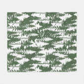 Couverture Polaire Motif forestier (Devant (Horizontal))