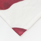 Couverture Polaire Motif fraise (Coin)