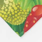 Couverture Polaire Motif fraise (Coin)