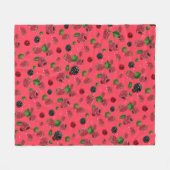 Couverture Polaire Motif framboise (Devant (Horizontal))