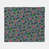 Couverture Polaire Motif framboise 2 (Devant (Horizontal))