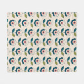 Couverture Polaire Motif Fun Jardin Retro (Devant (Horizontal))