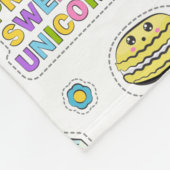 Couverture Polaire Motif Funny Unicorn Magique Arc-en-ciel mou (Coin)
