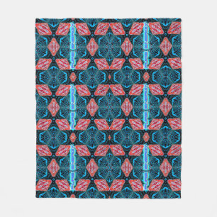 Couverture Polaire Motif futuriste fractal Pure Energy
