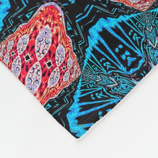 Couverture Polaire Motif futuriste fractal Pure Energy (Coin)