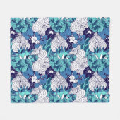 Couverture Polaire Motif génial de coquillage (Devant (Horizontal))