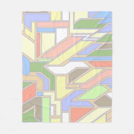 Couverture Polaire Motif géométrique 3 (Devant)