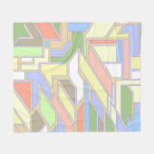 Couverture Polaire Motif géométrique 3 (Devant (Horizontal))