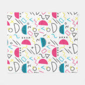 Couverture Polaire Motif géométrique 5 (Devant (Horizontal))