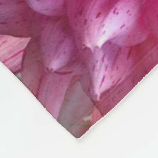 Couverture Polaire Motif géométrique à fleurs rose Mandala-67545 (Coin)