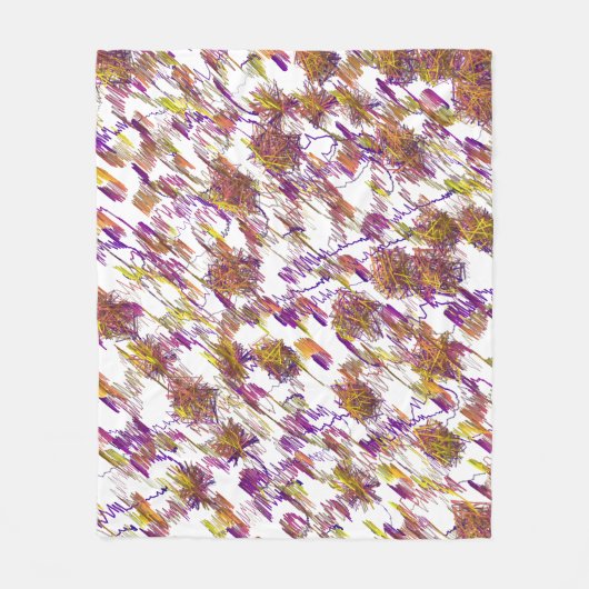 Couverture Polaire Motif Géométrique Abstrait (Devant)