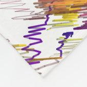 Couverture Polaire Motif Géométrique Abstrait (Coin)
