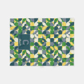 Couverture Polaire Motif géométrique Abstrait Bauhaus moderne (Devant (Horizontal))