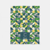 Couverture Polaire Motif géométrique Abstrait Bauhaus moderne (Devant)