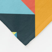 Couverture Polaire Motif géométrique Abstrait moderne. (Coin)