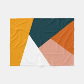 Couverture Polaire Motif géométrique abstrait moderne de bloc de (Devant (Horizontal))