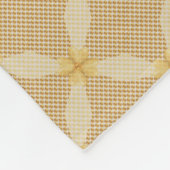 Couverture Polaire Motif géométrique Cercle pointillé Or (Coin)