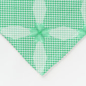 Couverture Polaire Motif géométrique Cercle vert (Coin)