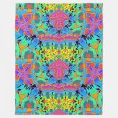 Couverture Polaire Motif géométrique Chaos (Devant)
