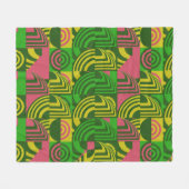 Couverture Polaire Motif Géométrique Coloré (Devant (Horizontal))