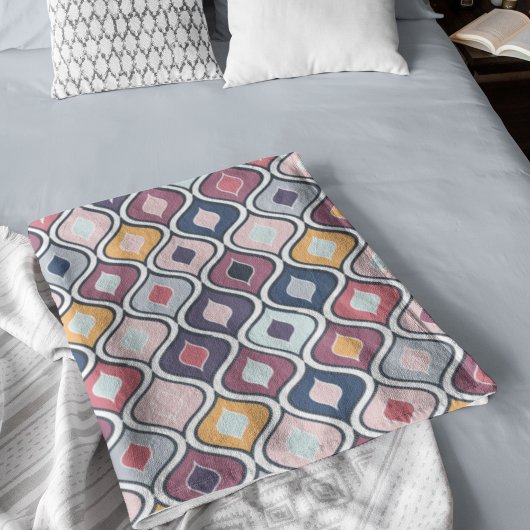 Couverture Polaire Motif géométrique coloré Abstrait sans couture