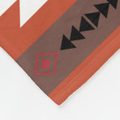 Couverture Polaire Motif géométrique coloré Aztec (Coin)