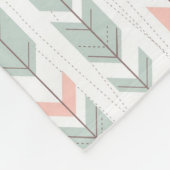 Couverture Polaire Motif géométrique dans le rétro style (Coin)