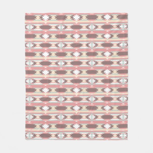 Couverture Polaire Motif géométrique dans le style aztèque 2 (Devant)