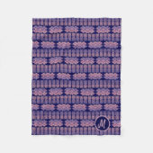 Couverture Polaire Motif géométrique de rayures africaines ethniques (Devant)